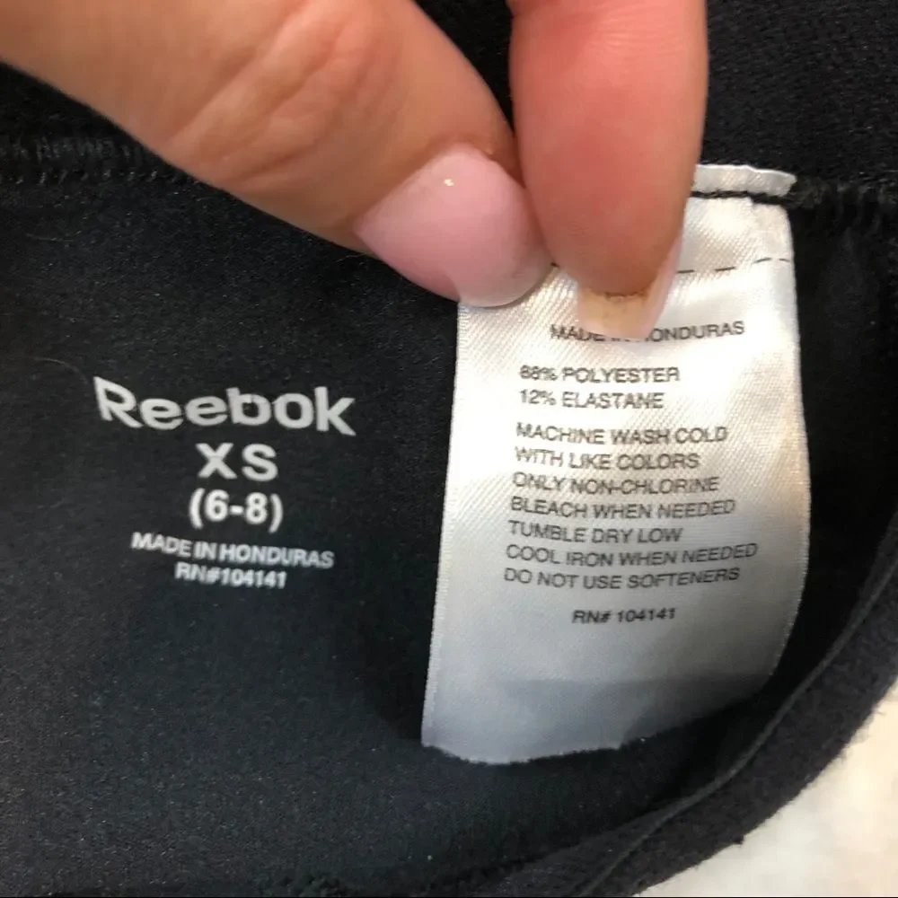 Boy Reebok Black Play Warm/Dry‎ Top and Pants Small